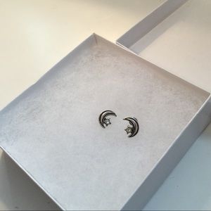 Star and moon earrings